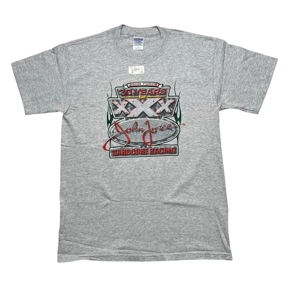 Vintage John Force 30 Years of HardCore Drag Racing Hot Rod Graphic T-shirt M - Picture 4 of 9